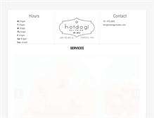 Tablet Screenshot of hotdogpetsalon.com